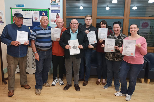 MindSkills training group certificates